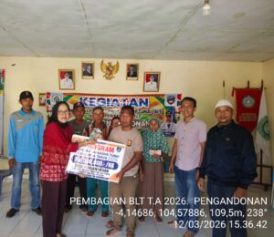 Penyaluran BLT DD T.A 2026 Desa Pengandonan Kecamatan Buay Madang Timur Kabupaten OKU TIMUR. semoga berkah.